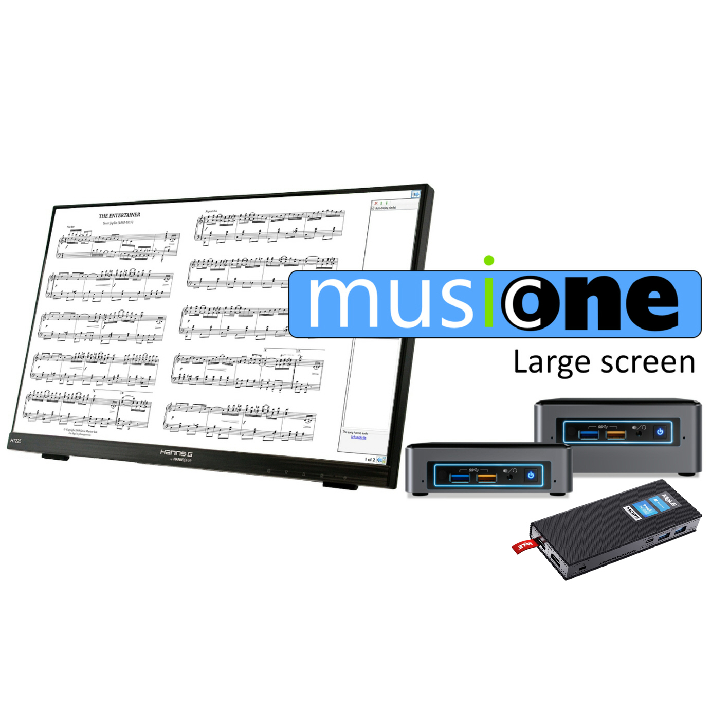 Custom large screen MusicOne systems